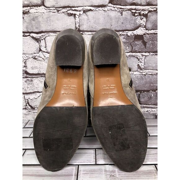 Aquatalia Taupe Suede Leather Side Zip Heel Ankle Booties Women’s Sz 10M US/41EU - Picture 13 of 16